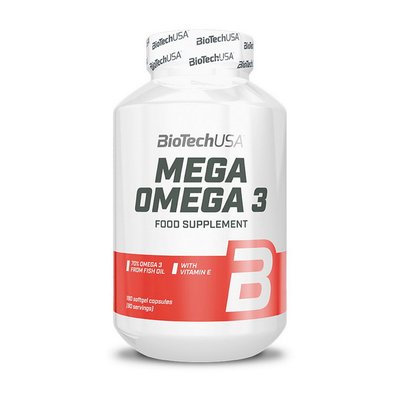 Риб'ячий жир Омега 3 (Mega Omega 3), BioTech, 180 капсул 11532-01 фото