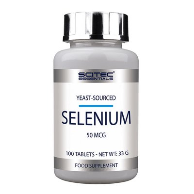 Селен (Selenium) 200 мкг, Scitec Nutrition, 100 табл. 01631-01 фото