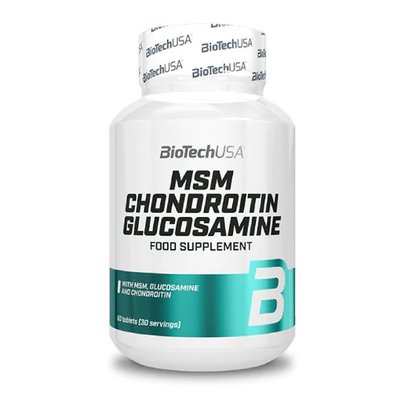 ЧСЧ Хондроїтин Глюкозамін (MSM Chondroitin Glucosamine), BioTech, 60 табл 21885-01 фото