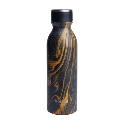 Пляшка для води SmartShake Bohtal Insulated Flask Black Marble, 600 мл 21278-01 фото