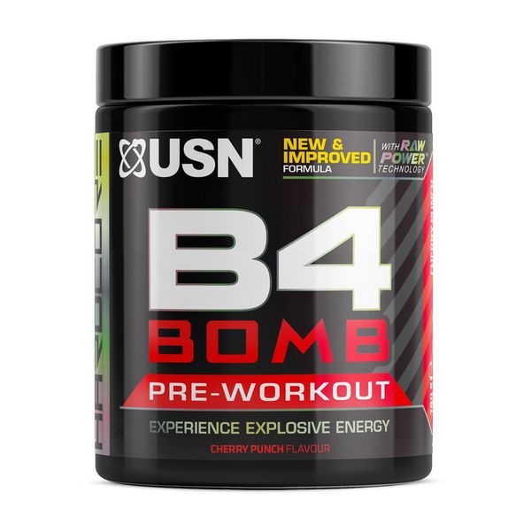 Предтренировочный комплекс USN Atom Bomb Pre-Workout Shot 180 г, Вишня 22471-02 фото