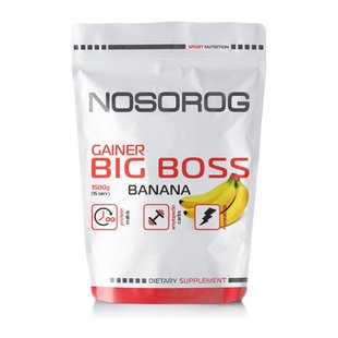 Гейнер для набора массы NOSOROG Gainer BIG BOSS 1500 г, Шоколад 10010-01 фото