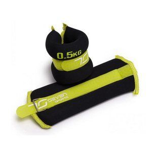 Утежелители для рук и ног 7Sports Wriste/Ankle Weights, 2*0,5 kг, Задняя часть/зеленый