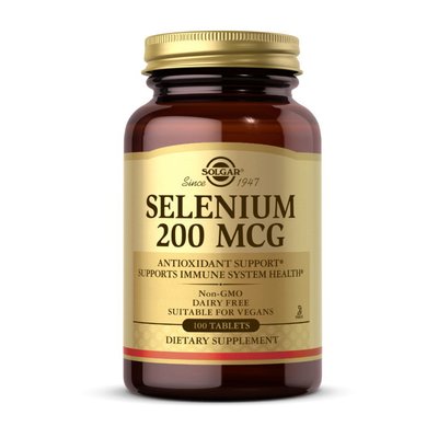 Селен (Selenium) 200 мкг, Solgar, 100 табл 19681-01 фото