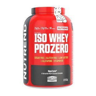 Сироватковий протеїн ізолят Nutrend Iso Whey Prozero 2250 г, Печиво та крем