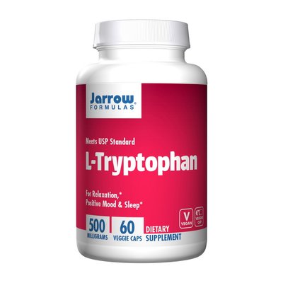 Л-Триптофан Jarrow Formulas (L-Tryptophan) 500 мг 60 веган капсул 18370-01 фото