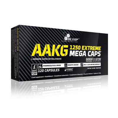 Л-Аргінін альфа-кетоглютарат Olimp (AAKG 1250 Extreme Mega Caps) 120 капсул 00322-01 фото