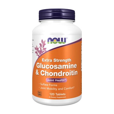 Глюкозамін та Хондроїтин (Glucosamine & Chondroitin Extra Strength), Now Foods, 120 табл 21179-01 фото