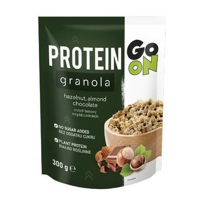 Гранола GoOn Nutrition Protein Granola, 300 г, Лісовий горіх, мигдальний шоколад 20891-02 фото