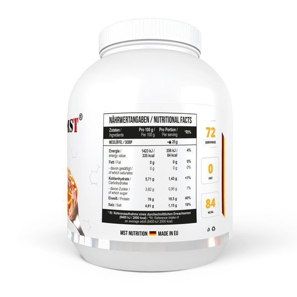 Яичный протеин MST Egg White Protein 1800 г, Соленая карамель