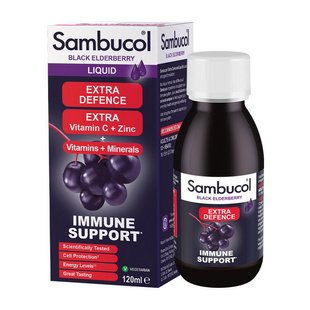 Сироп для детского иммунитета (Extra Defence Liquid), Sambucol, 120 мл 21207-01 фото