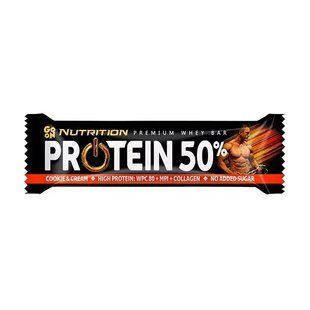 Протеїновий Батончик GoOn Nutrition Protein Bar 50%, 40 г, Печиво та крем