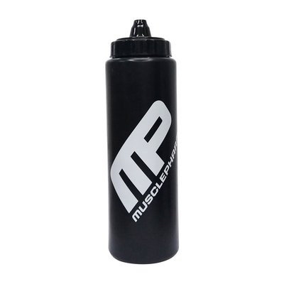 Пляшка для води Muscle Pharm Bottle, 1000 мл, Чорний 11291-01 фото