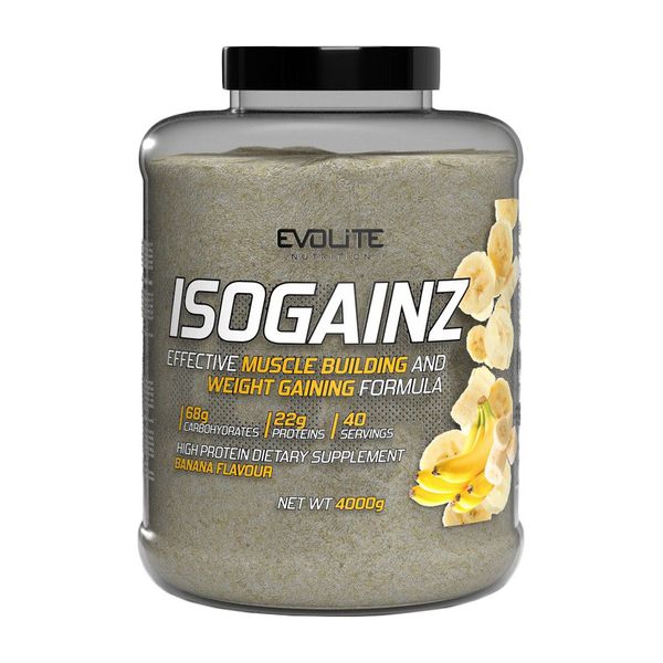 Гейнер Evolite Nutrition Iso Gainz 4000 г, Банан 22172-01 фото