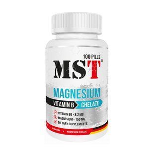 Магній Хелат з Вітаміном Б (Magnesium Chelate Vitamin B), MST, 100 табл