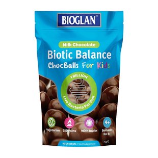 Пробиотики для детей (Biotic Balance Chocballs For Kids), Bioglan, 30 шоколадных шариков 21235-01 фото