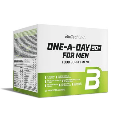 Мультивітаміни для чоловіків віком від 50 років (One-A-Day 50+ For Men), BioTech, 30 пак. 21533-01 фото