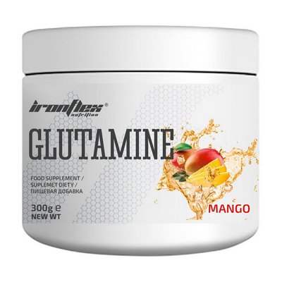 Глютамін у порошку IronFlex (Glutamine) 300 г, Манго 20535-05 фото