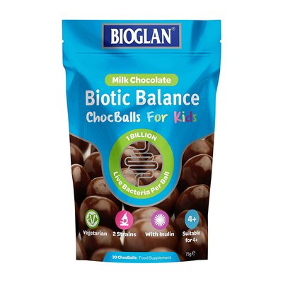 Пробіотики для дітей (Biotic Balance Chocballs For Kids), Bioglan, 30 шоколадних кульок 21235-01 фото