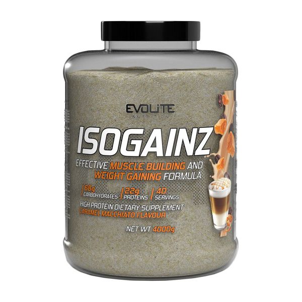 Гейнер Evolite Nutrition Iso Gainz 4000 г, Карамельный макиато 22172-02 фото