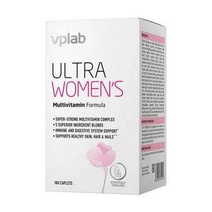 Вітаміни та мінерали для жінок (Ultra Women's), VP Lab, 180 каплет