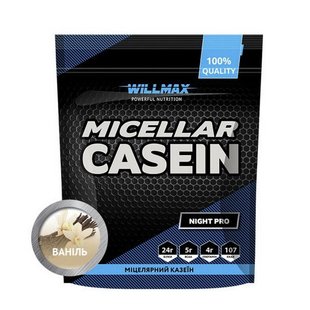 Мицеллярный казеиновый протеин Willmax Micellar Casein 900 г, Банан 10861-03 фото