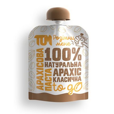 Арахісова олія TOM peanut butter, 64 г, Класична 18329-01 фото