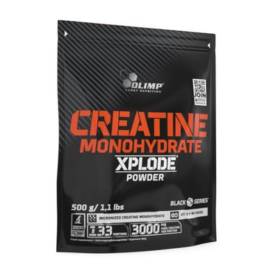 Креатин Моногідрат (Creatine Monohydrate Xplode) Olimp у порошку, 500 г, Апельсин 18270-01 фото