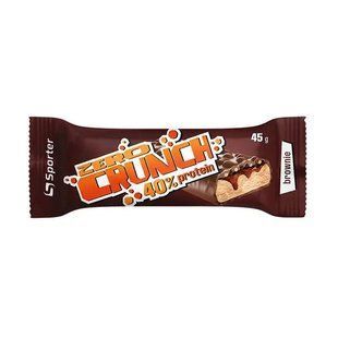 Протеїновий Батончик Sporter Zero Crunh 40% protein, 45 г, Брауні
