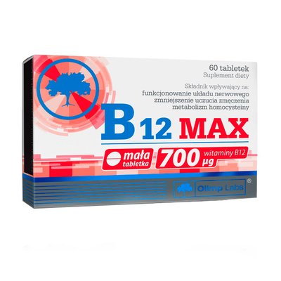 Вітамін Б12 (B12 MAX), Olimp, 60 табл 10639-01 фото