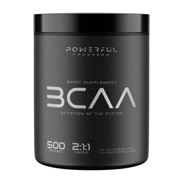 Аминокислоты BCAA 2:1:1 Powerful Progress 500 г, Яблочный сок 08798-03 фото