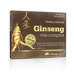 Екстракт женьшеню з вітамінами групи В (Ginseng Vita Complex), Olimp, 30 капсул