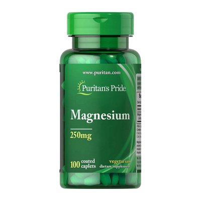 Магній Оксид (Magnesium) 250 мг, Puritan's Pride, 100 каплет 08822-01 фото