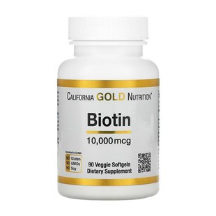 Биотин (Biotin) 10000 мкг, MST, 90 мягких веган капсул 21151-01 фото