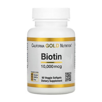 Біотин (Biotin) 10000 мкг, MST, 90 м'яких веган капсул 21151-01 фото