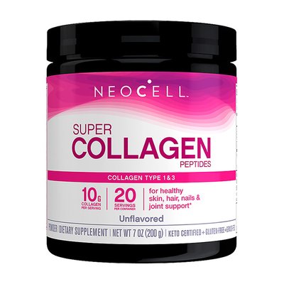 Пептиди Супер Коллагена (Super Collagen peptides), NeoCell, 198 г, Неприправлений 08560-01 фото