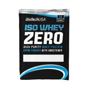 Сироватковий протеїн ізолят BioTech Iso Whey Zero lactose free 25 г, Сашена карамель