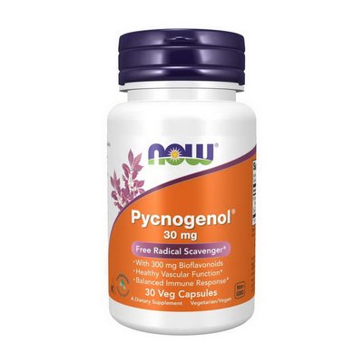 Пікногенол (Pycnogenol) 30 мг, Now Foods, 30 веган капсул 18874-01 фото