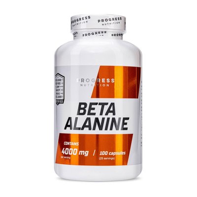 Бета-Аланін Progress Nutrition (Beta Alanine) 4000 мг 100 капсул 21830-01 фото