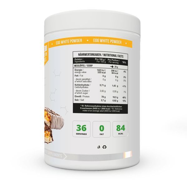 Яєчний протеїн MST Egg White Protein 900 г, Карамель з арахісовим маслом