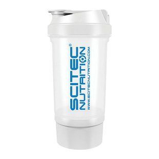 Шейкер Scitec Nutrition Shaker 500 Travel, 500 мл, Білий
