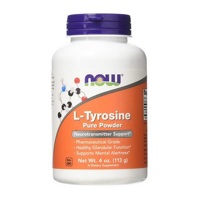 Л-Тирозин NOW (L-Tyrosine) 500 мг 113 г 10534-01 фото