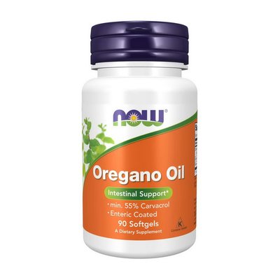 Олія орегано (Oregano Oil), Now Foods, 90 м'яких капсул 19990-01 фото