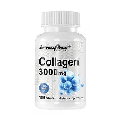 Колаген (Collagen) 3000 мг, IronFlex, 100 табл 18538-01 фото