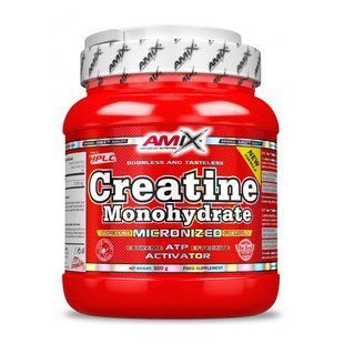 Креатин Моногідрат (Creatine Monohydrate) AMIX у порошку, 500 г, Неприправлений