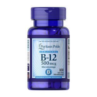 Витамин В-12 (Vitamin B-12) 500 мкг, Puritan's Pride, 100 микроледенцов