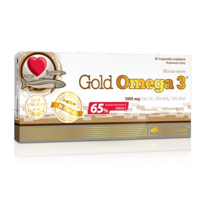 Омега 3 (Gold Omega 3 65%), Olimp, 60 капсул 00325-01 фото