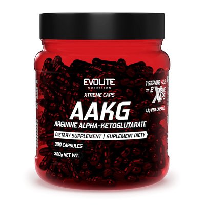 Л-Аргінін альфа-кетоглютарат Evolite Nutrition (AAKG Extreme) 300 капсул 22201-01 фото