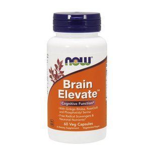 Активатор памяти (Brain elevate), Now Foods, 60 капсул