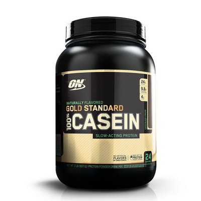 Казеїн (100% Gold Standard Casein Natural) Optimum Nutrition 907 г, Шоколадний крем 08660-01 фото